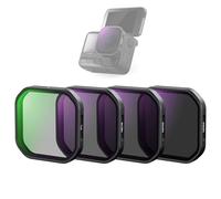 Neewer Set di Filtri Polarizzatori ND da 4 Pezzi Compatibile con Insta360 Ace Pro 2, PL/ND16/ND32/ND64, Accessori per Action Camera, Kit di Filtro a Densità Neutra e Polarizzatore a Scatto, FL90