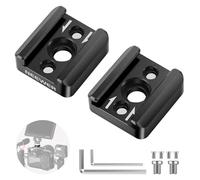 NEEWER 4pz Cold Shoe Mount Adapter, Adattatore Staffa a Slitta Fredda con Filettatura da 1/4", Compatibile con SmallRig DSLR Camera Cage Microfono Monitor Luce LED e Altro, ST26