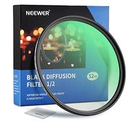 NEEWER 52 mm Black Diffusion 1/2 Filtro Effetto Cinematografico Filtro Ultra Sottile Impermeabile Vetro Ottico HD Resistente ai Graffi, 30 Strati Nano Rivestimento per Video/Vlog