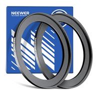 NEEWER 58-72mm Anello Adattatore Step Up (2pz) + Panno da Pulizia, Adattatore ad Anello per Filtro Obiettivo Ultra Sottile in Lega di Alluminio per Lente Fotocamera da 58mm per Usare il Filtro da 72mm