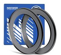 NEEWER 58-77mm Anello Adattatore Step Up (2pz) + Panno da Pulizia, Adattatore ad Anello per Filtro Obiettivo Ultra Sottile in Lega di Alluminio per Lente Fotocamera da 58mm per Usare il Filtro da 77mm