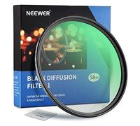 NEEWER 58mm Black Diffusion 1 Filtro Nebbia Filtro Effetto Cinematografico Sognante Ultra Sottile Idrorepellente Resistente ai HD Vetro Ottico, 30 Strati Rivestimenti Nano per Video/Vlog/Ritratti
