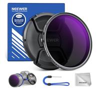 NEEWER 58mm Filtro ND2-ND400 Variabile (1-9 Stop) con Copriobiettivo, Cordino, Panno da Pulizia, Regolazione Precisa della Densità Neutra, Vetro Ottico Multistrato, Anti Impronte Digitali e Antigraffi