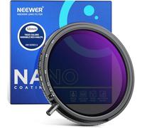 NEEWER 58mm Filtro True Color CPL e ND Variabile+Putter, ND3-64 (1,5-6 Stop), Filtro 2in1 CPL e Densità Neutra Limitata Regolabile, Vetro Ottico HD Multistrato/Telaio in Alluminio/Resistente ai Graffi