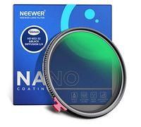 NEEWER 58mm Nero Diffusione 1/4 Effetto con ND2-ND32 Filtro ND Variabile 2 in 1, Filtro a Densità Neutra HD con Caratteristiche Cinematografiche,Idrorepellente/Antigraffi/Antipolvere, No X Cross