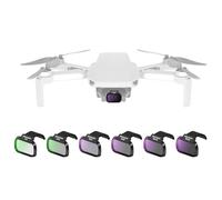 NEEWER Set Filtri ND(6pz) Compatibile con DJI Mini 4K/2/Mavic/SE/2 SE, Accessori Lenti Droni, Filtro a Densità Neutra ND4/ND8/ND16/ND32 CPL UV a Scatto, Vetro HD Multistrato, Sicuro per Gimbal, FL-B31