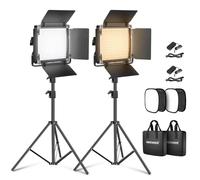 NEEWER 660 Pannello Luce LED Fotografia Kit d’Illuminazione:Luci Video Bicolore Dimmerabile 3200-5600K CRI 96+ & 190cm Cavalletto+Diffusore di luce 660LED, Faretto LED Fotografico per Riprese Video