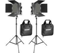 NEEWER 660 Pannello Luce LED Fotografia Kit d’Illuminazione:Luci Video Bicolore Dimmerabile 3200-5600K CRI 96+ & 190cm Cavalletto, Faretto LED Fotografico per Riprese Video e Foto Studio