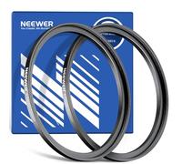 NEEWER 67-72mm Anello Adattatore Step Up (2pz) + Panno da Pulizia, Adattatore ad Anello per Filtro Obiettivo Ultra Sottile in Lega di Alluminio per Lente Fotocamera da 67mm per Usare il Filtro da 72mm