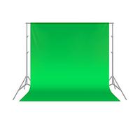 Neewer 6x9piedi/1,8x2,8m Sfondo Pro Pieghevole di 100% Mussola Fondale per Fotografia, Video e Televisione (Sfondo SOLO!) - Verde