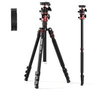NEEWER BASICS Monopiede Treppiede Fotocamera da 1,8m con Colonna Centrale e Testa Sfera, Overhead Tripod DSLR Cellulare a Sgancio Rapido Compatibile con iPhone per Riprese Video Viaggio, Max 8kg, TP16