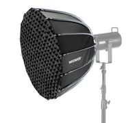 NEEWER 70cm Softbox Parabolico, Attacco Bowens, Rilascio Rapido con Diffusori/Griglia/Borsa per Luci Video Continue CB60 CB200B MS60 MS150B Q4 Compatibile con Godox Compatibile con Aputure 600d, NS70P