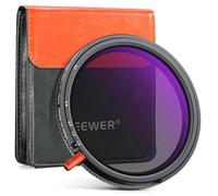 NEEWER 72mm 3in1 Filtro ND Variabile+CPL+Black Diffusion 1/4, ND2-32(1-5 Stop), Filtro Effetto a Densità Neutra Polarizzatore Circolare in Vetro Ottico HD Multistrato per Lente Fotocamera con Custodia