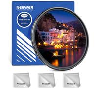 NEEWER 77mm Filtro Stella Regolabile a 4/8 Punti, Filtro Starlight Scintillante a Croce per Lente Fotocamera, Telaio in Metallo Sottile e 3 Panni Pulizia per Fotografia Notturna Gioielli Architettura