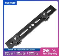 Neewer 8 "/20,3 cm Staffa per treppiede per montaggio su doppia fotocamera Staffa flash universale per fotocamere DSLR/fotografia stereoscopica stereo 3D