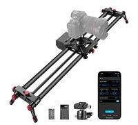 NEEWER 80cm Slider per Fotocamera Motorizzato, Carrello in Fibra di Carbonio con controllo via App, Supporto per Modalità Video, Fotografia Time Lapse, Tracking, Scatto Orizzontale e a 120°(ER1-80)