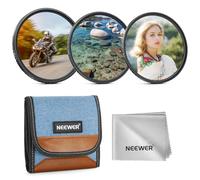 NEEWER 82mm Set di Filtro Variabile ND (ND2-32)+ CPL + Black Diffusion 1/4 (3 Pezzi) con Rivestimenti Antiriflesso/Anti Impronte, Custodia, Panno di Pulizia per Obiettivo della Fotocamera