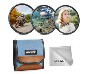 NEEWER 82mm Set di Filtro Variabile ND (ND2-32)+ CPL + Black Diffusion 1/4 (3 Pezzi) con Rivestimenti Antiriflesso/Anti Impronte, Custodia, Panno di Pulizia per Obiettivo della Fotocamera
