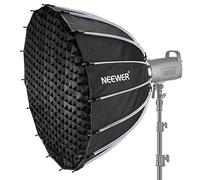 NEEWER 85cm Softbox Parabolico Assemblaggio Piegatura Veloce, con Diffusori, Griglia a Nido d’Ape, Borsa, con Attacco Bowens