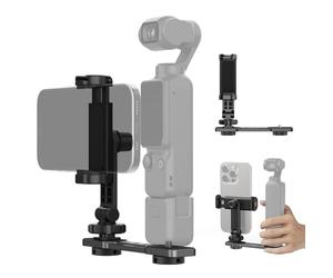 NEEWER AC021 Supporto per Telefono Compatibile con DJI Osmo Pocket 4 e 3 | Porta Cellulare per Espansione Accessori, Filettatura 1/4", per Treppiede/Asta di Prolunga, Cold Shoe per Mini Luce Video Mic