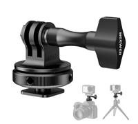 NEEWER Adattatore Cold Shoe Mount per Action Camera Compatibile con GoPro Go Pro DJI Insta360 AKASO Accessori, Attacco Hot Shoe con Filettatura 1/4" per Mini Treppiede Selfie Stick, Incli. 180°, GP-63