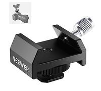 NEEWER Adattatore di Montaggio per Cercatore di Telescopi in Metallo con Cold Shoe e Filettatura 1/4" per Attacco Hot Shoe, Base a Coda di Rondine Standard da 33mm per Astrofotografia di Cielo, LS-T16