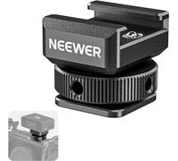 NEEWER Adattatore per Montaggio Cold Shoe Compatibile con DJI Hollyland Rode Ricevitore per Microfono Lavalier Wireless, Accessorio per Microfono Resistente alle Cadute con Poli Retrattili, UA030