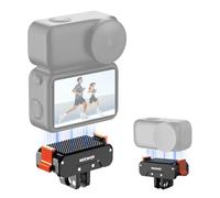NEEWER Adattatore Supporto Magnetico a Sgancio Rapido Compatibile con DJI Osmo Nano, Base Action Cam Metallica con Magnete Bidirezionale, Dito Pieghevole a 2 Punte e 1/4" per Riprese Video Vlog, AC056