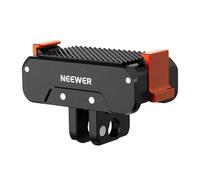 NEEWER Adattatore Supporto Magnetico a Sgancio Rapido Compatibile con DJI Osmo Nano, Base Action Cam Metallica con Magnete Bidirezionale, Dito Pieghevole a 2 Punte e 1/4" per Riprese Video Vlog, AC056