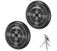 Neewer Supporto magnetico per cellulare con anello magnetico autoadesivo, confezione da 2, compatibile con iPhone 16 Pro Max 15 14 13, filettatura MagSafe per video, selfie stick, luce ad anello,