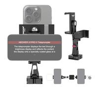 NEEWER Adattatore Telefono per Treppiede in Metallo, Base QR Arca, Doppio Supporto Morsetto Clip Cellulare Girevole 360° e 4 Cold Shoe Compatibile con iPhone Samsung per Vlog Video Stream Live, SP-08