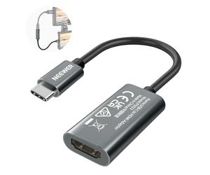 NEEWER Adattatore USB C a HDMI, Type C (Maschio) a HDMI (Femmina) Plug e Play 19cm per Trasferimento Video 4K 60Hz, Compatibile con iPhone iPad MacBook iMac Thunderbolt Android Phone Tablet TV, PS022