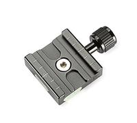 Neewer® Alluminio 50 mm piastra a sgancio rapido QR morsetto 3/8 con 1/4 adattatore e Built-in Livella a bolla per Benro Acratech Kirk Wimberley Gitzo Manfrotto RRS Arca Swiss e Altre arca-style Piastra a Sgancio Rapido
