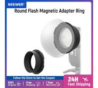 NEEWER Anello adattatore magnetico per flash rotondo Supporto per supporto magnetico in silicone Attacco per diffusore di luce per Godox V1/V1 PRO