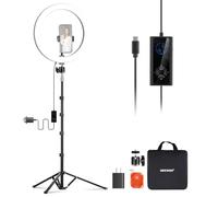 NEEWER - Anello luminoso a LED ad alta potenza da 12 pollici e 24 W per telefono con supporto da 71 pollici, 2900K-7000K, ingresso USB tipo C PD, CRI97+ 1810lux/0,5 m, 12 scene per trucco dal vivo