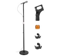 NEEWER Asta Microfono da Terra, Supporto Mic Regolabile Staccabile a 3 Sezioni con Morsetto e Base Appesantita, Compatibile con Blue Yeti HyperX QuadCast Shure SM58 Samson Q2U Fifine K669B, MS045