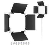 Neewer Barndoor Professionale per Faretto Luce LED per Neewer Luce 480 LED, in Metallo Solido (SOLAMENTE Barndoor)