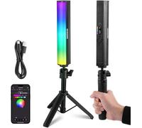 NEEWER Barra Luminosa RGB con Treppiede da Tavolo, Controllo APP, Stick Luce Magnetico per Foto Video, Luce Tubo LED a Colori Dimmerabile 2500K-8500K CRI95+ 17 Scene per Vlog, Batteria 2550mAh, TL21C