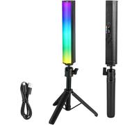 NEEWER Barra Luminosa RGB con Treppiede Tavolo, Stick Luce Magnetico Portatile per Foto Video, Luce Tubo LED a Colori Dimmerabile 2500K-8500K CRI95+, Batteria 2550mAh, 17 Scene per Vlog TikTok, TL20C