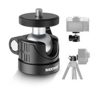 NEEWER BASIC Mini Testa a Sfera, Adattatore Fotocamera Testa Treppiede Portatile con Vite 1/4" per DSLR Action Cam Phone LED Ring Light Monopiede Slider Compatti, Max 2kg, Rot. 360° Incli. 90°, GM01