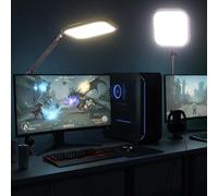 NEEWER BASICS 10,8" Lampada Videoconferenza con Supporto a Morsetto da Scrivania, Luce Streaming Dimmerabile a Schermo Intero Edge Lit Bicolore 15W per Video Chiamate Zoom Computer Laptop Webcam, L220