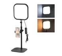 NEEWER BASICS 10.8" Luce per Videoconferenza, 15W Bicolore Edge Lit, L220 | Full Schermo Luce ad Anello con Supporto da Scrivania & Supporto Telefono, CRI95+, per Webcam Meeting, Streaming