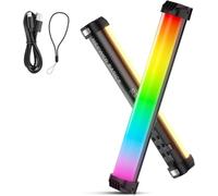 NEEWER BASICS 12" Barra Luminosa RGB Magnetica, 2700K/4000K/6500K CRI95 Dimmerabile 8W Luce Tubo LED Portatile con 51 Modalità RGB 2000mAh per YouTube TikTok Fotocamera Streaming Studio Video, SL30