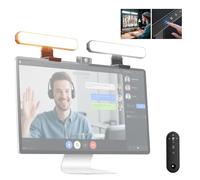 NEEWER BASICS 12W Barra Luce Monitor e Stand (2pz), Lampada Scrivania LED per Casa Ufficio Videoconferenza Computer Laptop Webcam Zoom Streaming, Bicolore Dimmerabile, Telecomando/Controllo Touch, L10