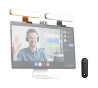NEEWER BASICS 12W Barra Luce Monitor e Stand (2pz), Lampada Scrivania LED per Casa Ufficio Videoconferenza Computer Laptop Webcam Zoom Streaming, Bicolore Dimmerabile, Telecomando/Controllo Touch, L10