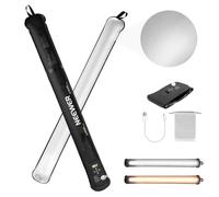 NEEWER BASICS 21W Tubo Luce LED Portatile 90cm, Illuminazione Video TPU Portatile Gonfiabile Bicolore, 2700-6500K 1300LUX 12 Effetti CRI95 Batteria 2500mAh, per Studio Fotografico Registrazione, GC21B