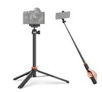 NEEWER BASICS 59"Selfie Stick Tripod Compatibile con iPhone Canon Sony Fotoamera DSLR, Piccolo Treppiede da Tavolo Portatile in Metallo con Testa Sfera a 360° Supporto Telefono per Riprese Video Film