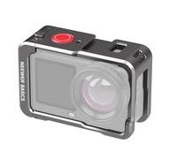 NEEWER BASICS Action Camera Cage Compatibile con DJI Osmo Action 6 Accessori, Case a Telaio d'Espansione Protettiva in Lega Alluminio con Filettatura 1/4" e Cold Shoe per Treppiede Selfie Stick, AC061
