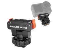 NEEWER BASICS Adattatore Cold Shoe Magnetico Compatibile con DJI OSMO Action 3 4 5 Pro Nano 360 Action Cam, Sgancio Rapido con Foro per Vite 1/4" per Camera Hot Shoe Mini Treppiede Selfie Stick, AC037