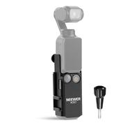 NEEWER BASICS Adattatore di Estensione Compatibile con DJI Osmo Pocket 3, Supporto di Protezione per Microfono in Plastica con Morsetto e Slitta a Freddo per Treppiede Vlog Registrazione Video, AC017